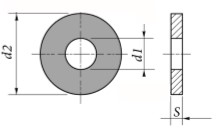 Чертёж Шайбы DIN 9021